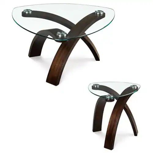 Allure table and end table